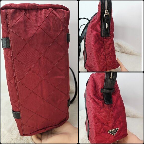 Prada Quilted Tessuto Nylon & Leather Tote Bag - Picture 13 of 16
